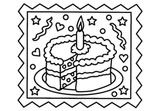 Gâteau 11 - Coloriages divers - Coloriages - 10doigts.fr